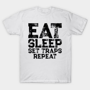 Eat Sleep Set Traps Repeat T-Shirt